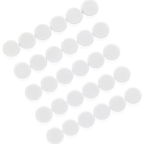 Lot de 30 aimants puissants ronds blancs pour frigo. (1/5)
