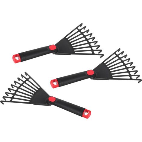 1 Satz kompakter Gartenrechen für Gartenbegeisterte, 3 Stück aufnehmen
