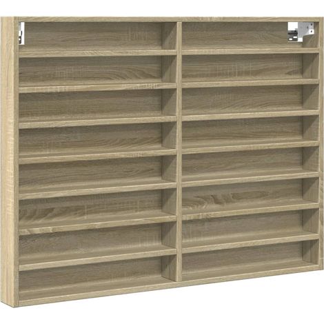 Maison Exclusive - Vitrinenschrank Sonoma-Eiche 100x8,5x75 cm Hol