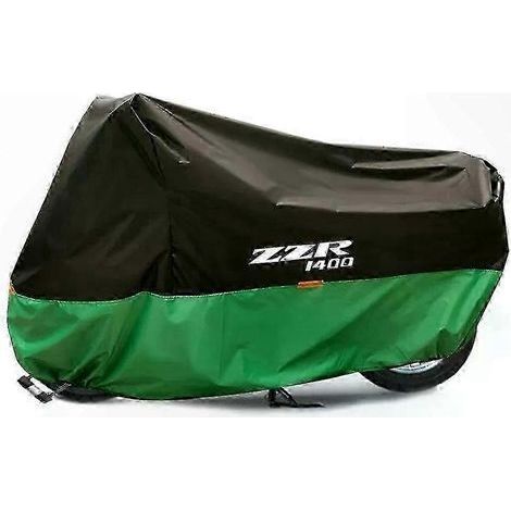 Housse de moto imperméable avec protection UV pour une utilisation en extérieur. Solution de protection contre la poussière et la pluie. Convient pour ZZ-R 1400. (1/5)