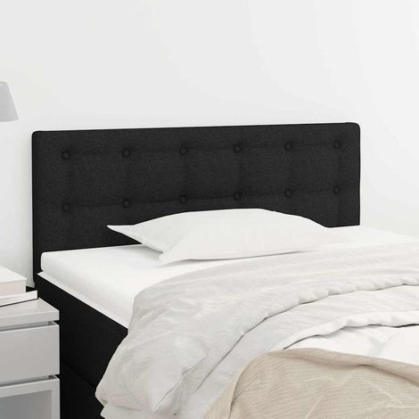 vidaXL Tête de lit Noir 100x5x78/88 cm Tissu (1/5)