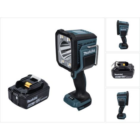 Makita DML 812 G1 Akku LED Handstrahler Taschen Lampe 18 V 1250 lm + 1x Akku 6,0 Ah - ohne Ladegerät