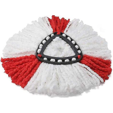 Lot de 2 accessoires de balai microfibre rouges compatibles avec les balais Vileda/O-Cedar, balai pivotant pour le nettoyage des sols (1/3)