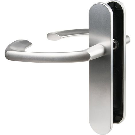 Poignée de porte intérieure - Alto XL - Vachette - Gris argent - Bec de cane - 195 mm (1/2)