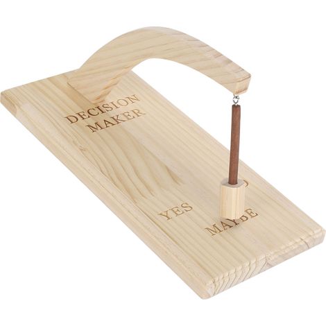 Wooden Magnetic Decision Maker Innovative Oscillating Magnetic Selector Swing to Find Answer for Indecisive Person Type 3 (1/5)