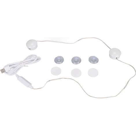 Miroir de Salle de Bain à LED avec Éclairage, Alimentation USB pour Maquillage et Dressing
