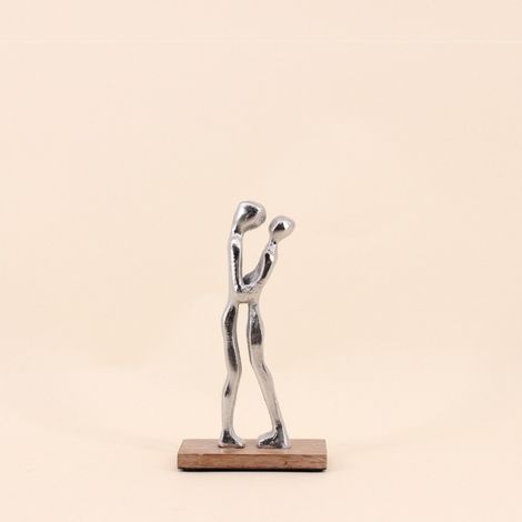 Objet déco silhouette couple 19cm