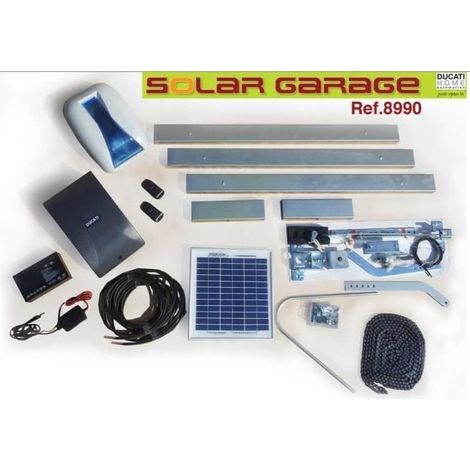 Kit de motorisation de garage solaire 100kg – Alimentation autonome 12V – Panneau solaire 10W – Moteur 12V avec carte électronique
