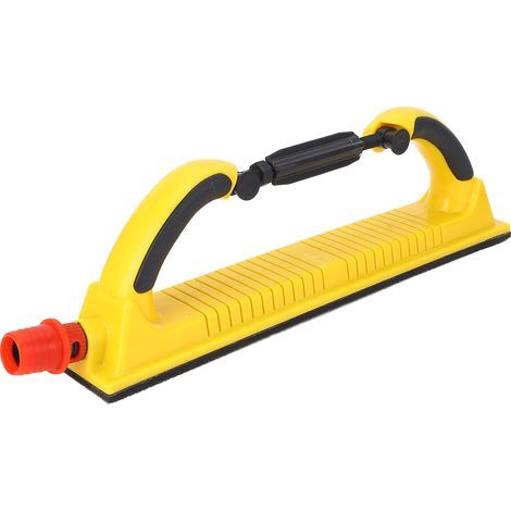 Bloc de ponçage manuel réglable avec velcro 7x40 cm, mousse PU pour bois et carrosserie, raccord aspirateur intégré (1/5)