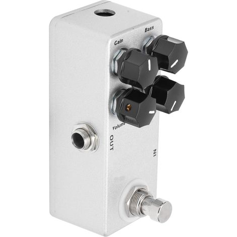 Pédale de distorsion compacte métal 4 boutons pour guitare électrique et basse (1/5)