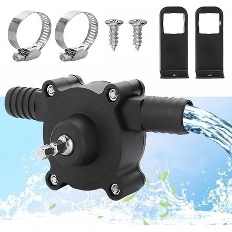 Pompe de perceuse électrique, pompe à eau pour la maison, le jardin, mini perceuse électrique manuelle portable auto-amorçante pompe pour perceuse électrique domestique petite pompe à eau (1/5)