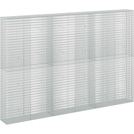 Gabion avec fil de 5 mm et maille de 5x2,5 cm 300x30x200 cm vidaXL (1/5)