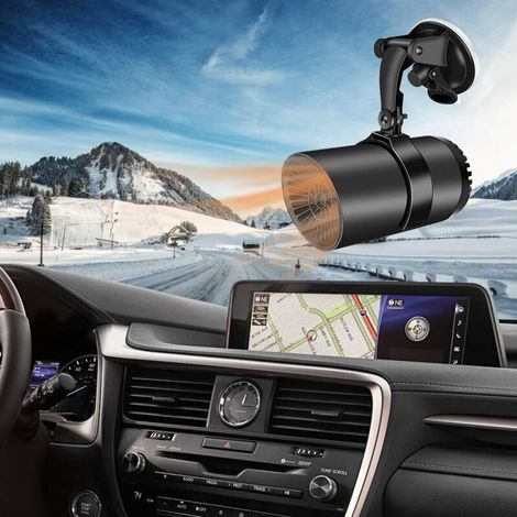 Tragbare 12-V-Autoheizung, 150 W, 2-in-1-Schnellheizung mit Heiz- und Kühlfunktion, Winter-Entfroster/Entfeuchter, 360° drehbar, Zigarettenanzünderanschluss – Fei Y