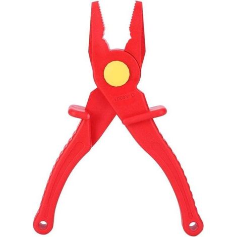 Universal plastic clamp insulates the electricity with anti-scivolo impugnation 1000 V for circuit interruption (1/4)