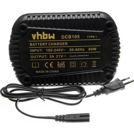 vhbw caricabatterie compatibile con Dewalt DCD791NT, DCD791NT-XJ, DCD785L2, DCD785C2, DCD790D2, DCD791, DCD790, DCD785 batterie Li-Ion di attrezzi (1/2)