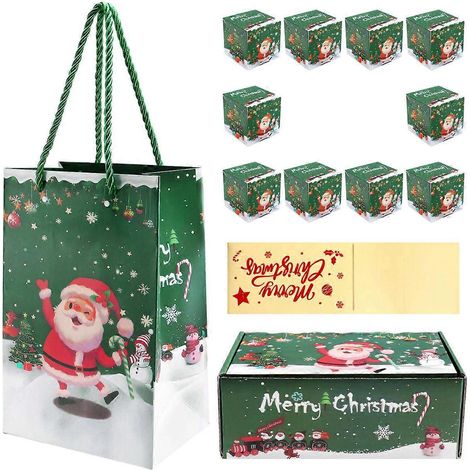 Coffret de tirelire de Noël pour billets (Vert, 10 pièces) (1/5)