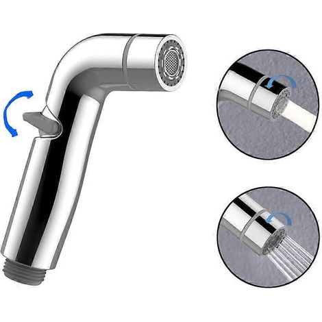 Women's washing machine spray gun set plastic ABS electroplating toilet partner flusher bidet nozzle (1/5)