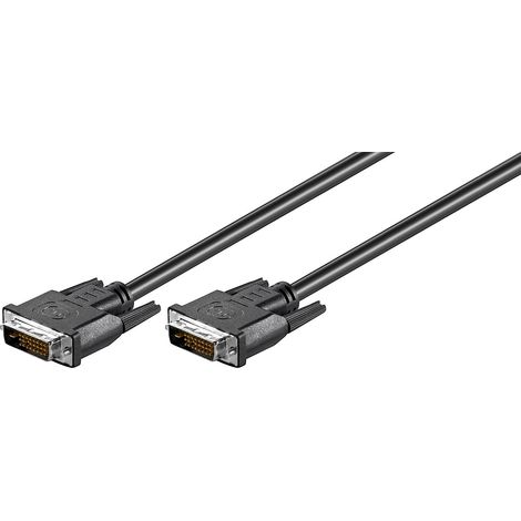 Goobay MMK 110-300 24+1 DVI-D 3m cable DVI Negro - Cables DVI (3 m, DVI-D, DVI-D, Negro, Macho/Macho)