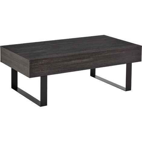 Couchtisch Beistelltisch Mit Schublade & Regalen, Stabiles Stahlgestell, Einfacher Aufbau, Sofatisch