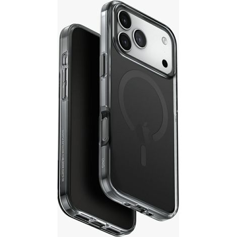 Custodia UNIQ Clario per iPhone 17 Pro Max con ricarica Magclick, colore nero. (1/5)