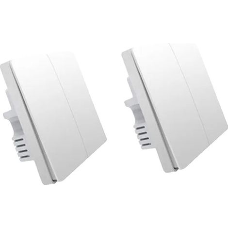 Interrupteur Intelligent, Technologie Zigbee, Télécommande, Avec Neutra 2X2 (1/2)