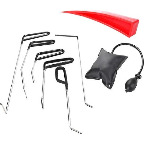 Kit de débosselage de carrosserie avec pied-de-biche et crochets de réparation de bosses de voiture (1/5)