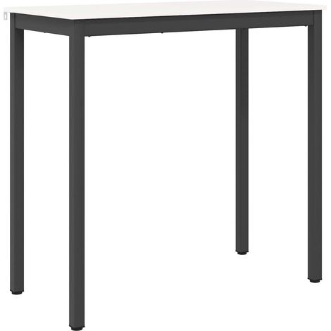 Table de bar Blanc 110 x 55 x 105 cm Bois de pin massif vidaXL