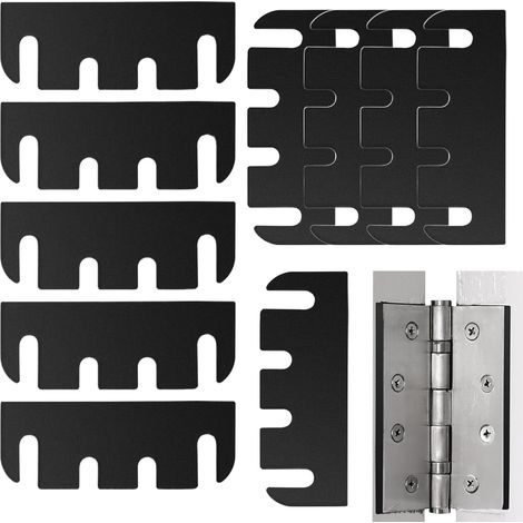 Cale de Porte 10 Pièces Kit Espaceurs Charnière PVC pour Meubles (1/5)