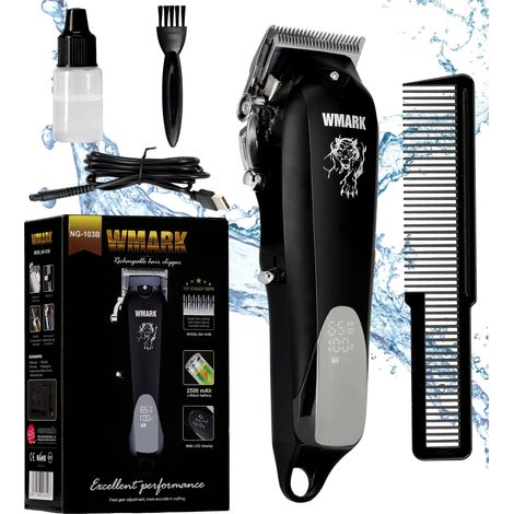 Wmark NG-103 elektrischer Haarschneider, Barttrimmer, Kopfhaartrimmer (1/5)