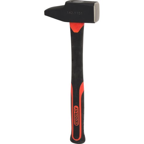 KS Tools Schlosserhammer, Fiberglasstiel, französische Form, 1500g (1/2)