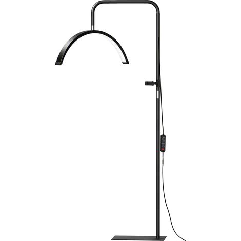 Lampe pour cils demi-lune avec tête rotative à 350°, 7 températures de couleur, luminosité réglable et support pour téléphone (1/5)
