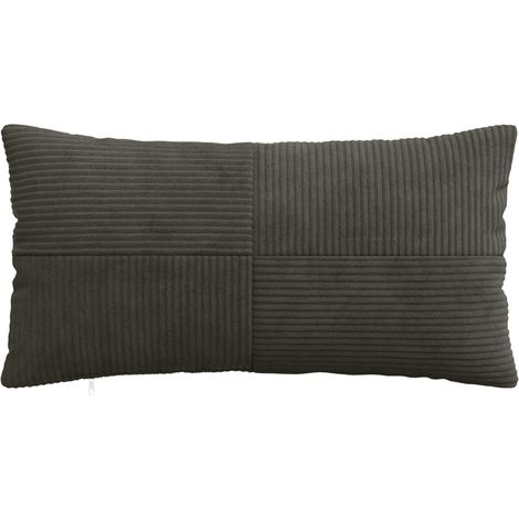 vidaXL Funda de almohada 2 pcs ALMELO Gris antracita 40 x 80 cm pana (1/2)