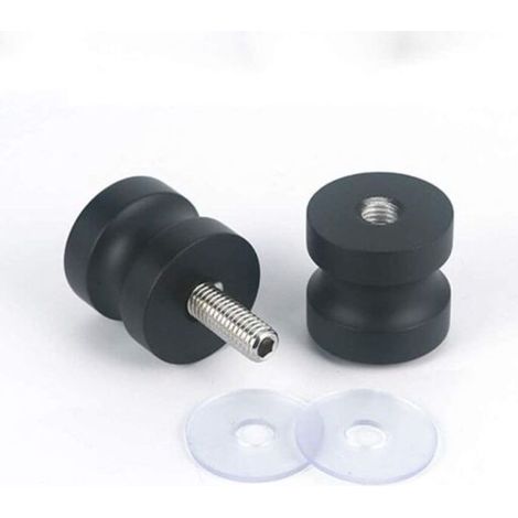 Glass shower door handle, solid aluminum bathroom handle, round back-mounted handle - AquaForge (1/5)