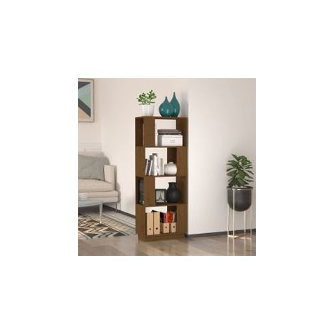 Bibliothèque-Séparateur de pièce Marron miel 51x25x132 Pin (1/5)