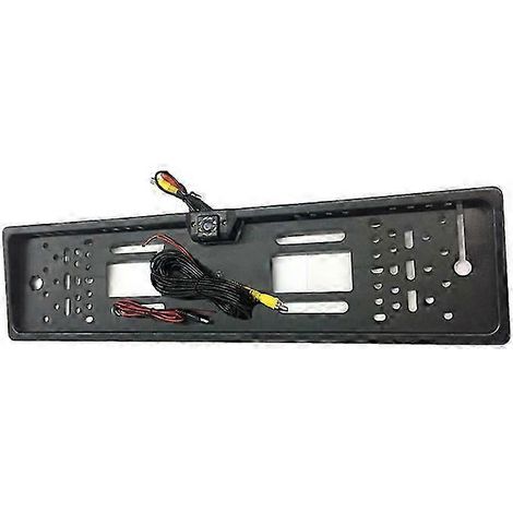 Caméra de recul pour voiture avec cadre de plaque d'immatriculation européen, éclairage LED 4/8/12 LED, étanche, vision nocturne, caméra de recul (1/5)