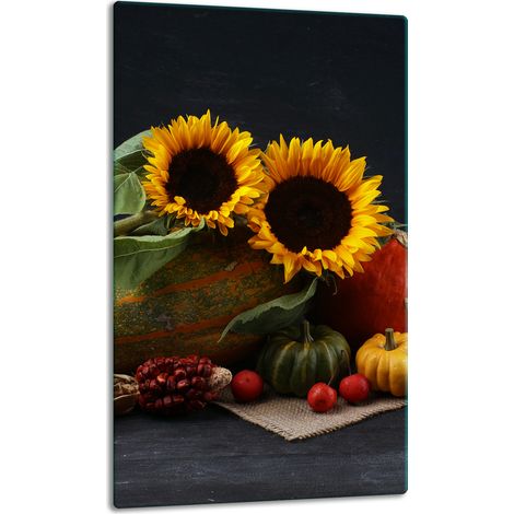 Glasplatte, Tischplatte, 30x52, Blume (1/5)