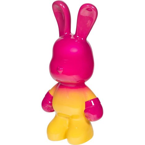 Amadeus - Statue lapin boxe Bumby glossy H36 cm en résine