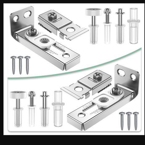 Folding Door Hardware Repair Kit - Hardware Kit for 2.22 Inch to 2.54 Inch Rails (1/5)
