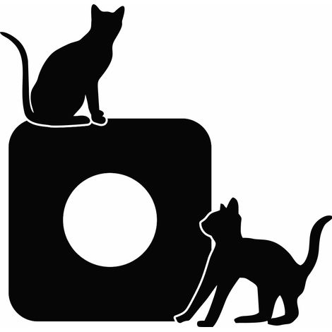 Adhesivo protector para el interruptor - Gatos (1/5)