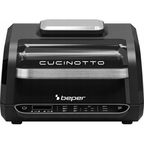 Freidora multifunción Beper P101FRI080 negra 1500 vatios