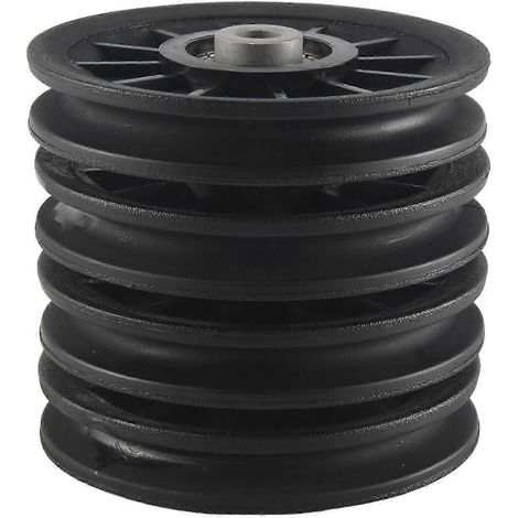 Lot de 4 poulies universelles de 105 mm de diamètre, résistantes à l'usure, pour câbles et équipements de fitness et de musculation. (1/5)
