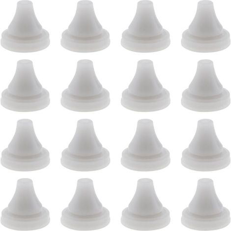50 Pieces Shower Nozzle Replacement Parts Shower Head Silicone Nozzle Suitable for Shower Hole Diameter 4mm (Grey) (1/5)