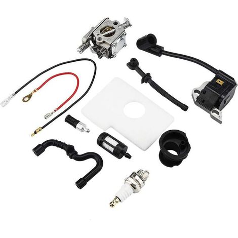 Kit de reparación de carburador Jeffergarden con bobina de encendido para motosierras 017, 018, MS170 y MS180 – Accesorios de jardinería (1/5)