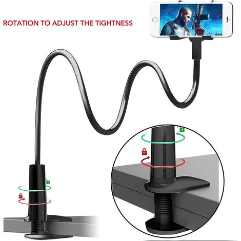 Support de téléphone de lit pour appareils de 4 à 6,3 pouces