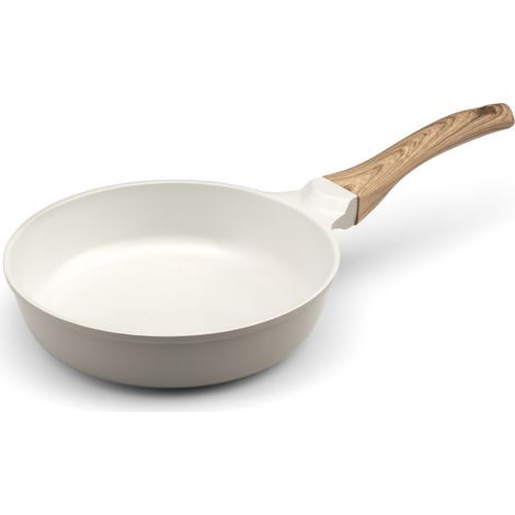 Mythic - Poêle 20 cm avec revêtement en céramique blanche