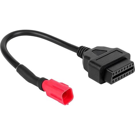 Adaptador de cable de diagnóstico de motocicleta OBDII OBD2 de 6 pines a 16 pines, cable adaptador de diagnóstico de motocicleta de inyección electrónica, para comprobar y reparar (1/5)