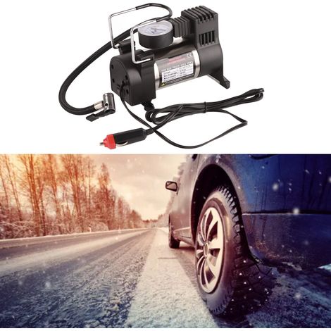 Gonfleur de pneus de voiture 150 PSI, rapide et portable, pompe à air haute pression pour petites voitures, mini compresseur d'air électrique (1/5)