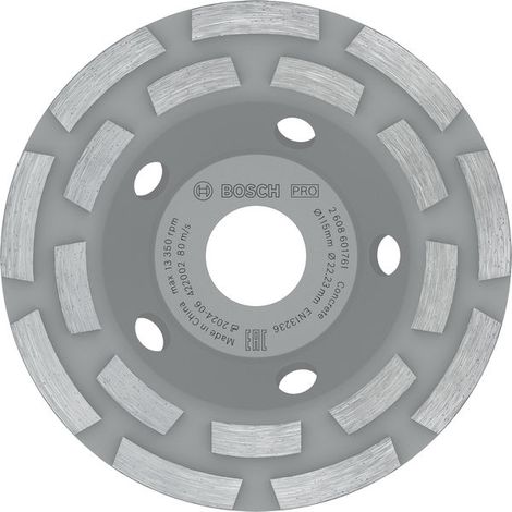 Bosch Diamond PRO Concrete Grinding Head 50 x 115mm 22.23mm 2608601761 (1/4)