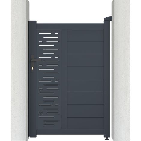 Puerta peatonal gris ARLBERG 100 x 140 cm