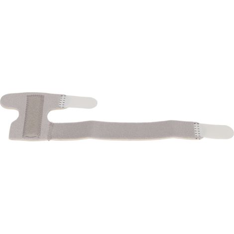 Attelle correctrice d'orteil ajustable pour hallux valgus, fracture ou déviation, grise et respirante (1/5)